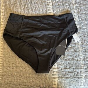 Fabletics Women's Black High-Waist Swim Bottoms